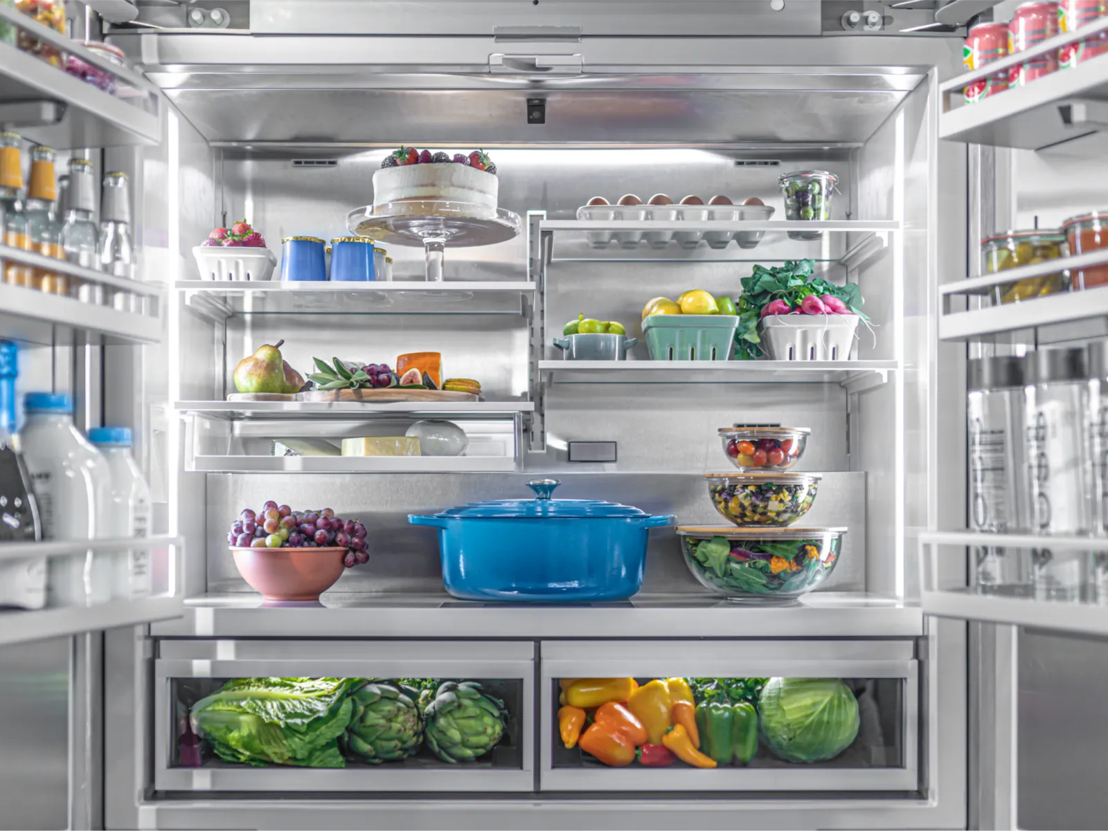thermador-theater-style-lighting-award-winning-inside-bottom-freezer-look-with-food
